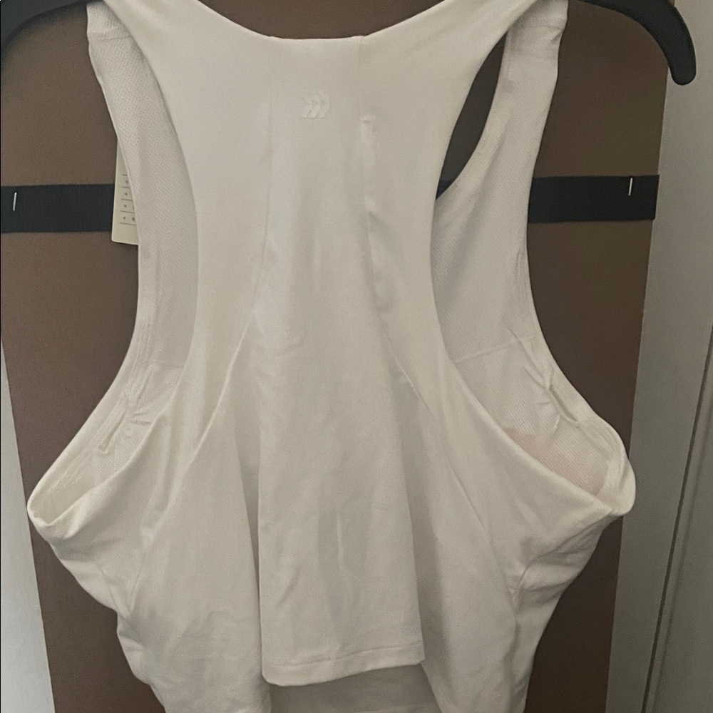 all in motion White Racerback Performance Tank - Picture 3 of 3